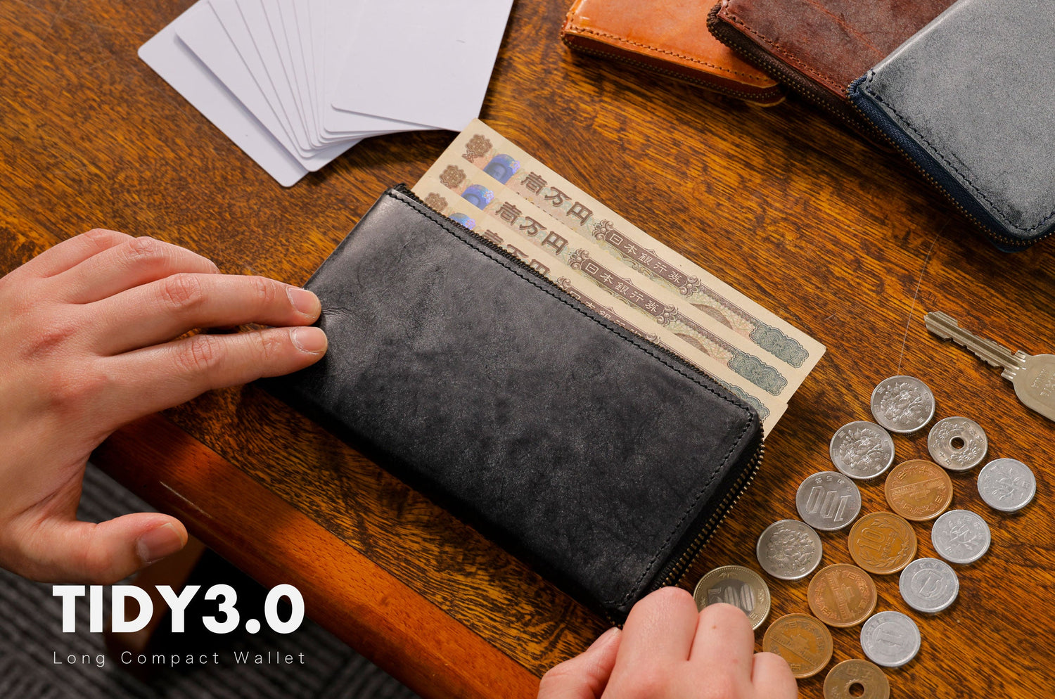 【徹底比較】TIDY2.0とTIDY3.0の違いは？サイズ・収納力・革質から選ぶ最適な長財布