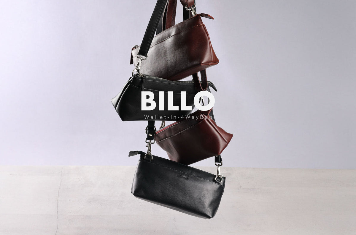 財布不要で手ぶら化。4Way本革ミニショルダー「BILLO」｜Hallelujah