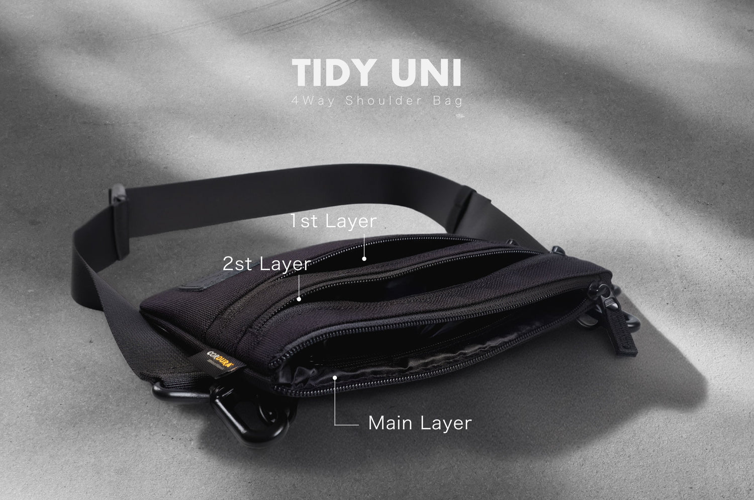 「ミニバッグは使いにくい」という妥協を終わらせる。3段設計の『TIDY UNI』が、小さめショルダーバッグの常識を変える理由。