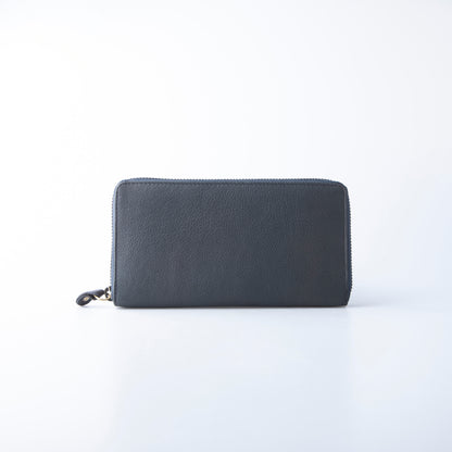 長財布 ラウンドファスナー 本革 Mollis