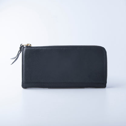 長財布 栃木レザー オール L字ファスナー MANO