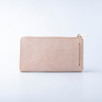 ホワイトワックス TIDY2.0 小さい長財布 栃木レザー L字ファスナー MANO