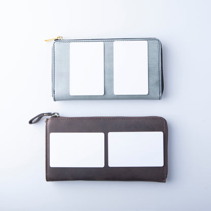 ホワイトワックス TIDY2.0 小さい長財布 栃木レザー L字ファスナー MANO