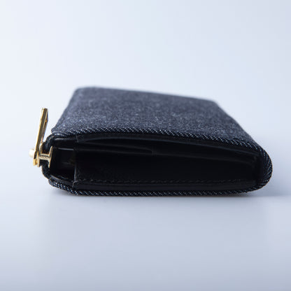 小さい長財布 TIDY2.0 岡山デニム l字ファスナー REAR