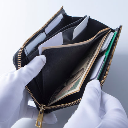 小さい長財布 TIDY2.0 岡山デニム l字ファスナー REAR