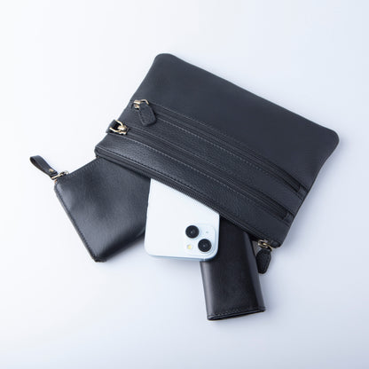 YUTAKURA ショルダーバッグ エンボスレザー Emmel