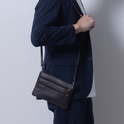 YUTAKURA ショルダーバッグ エンボスレザー Emmel