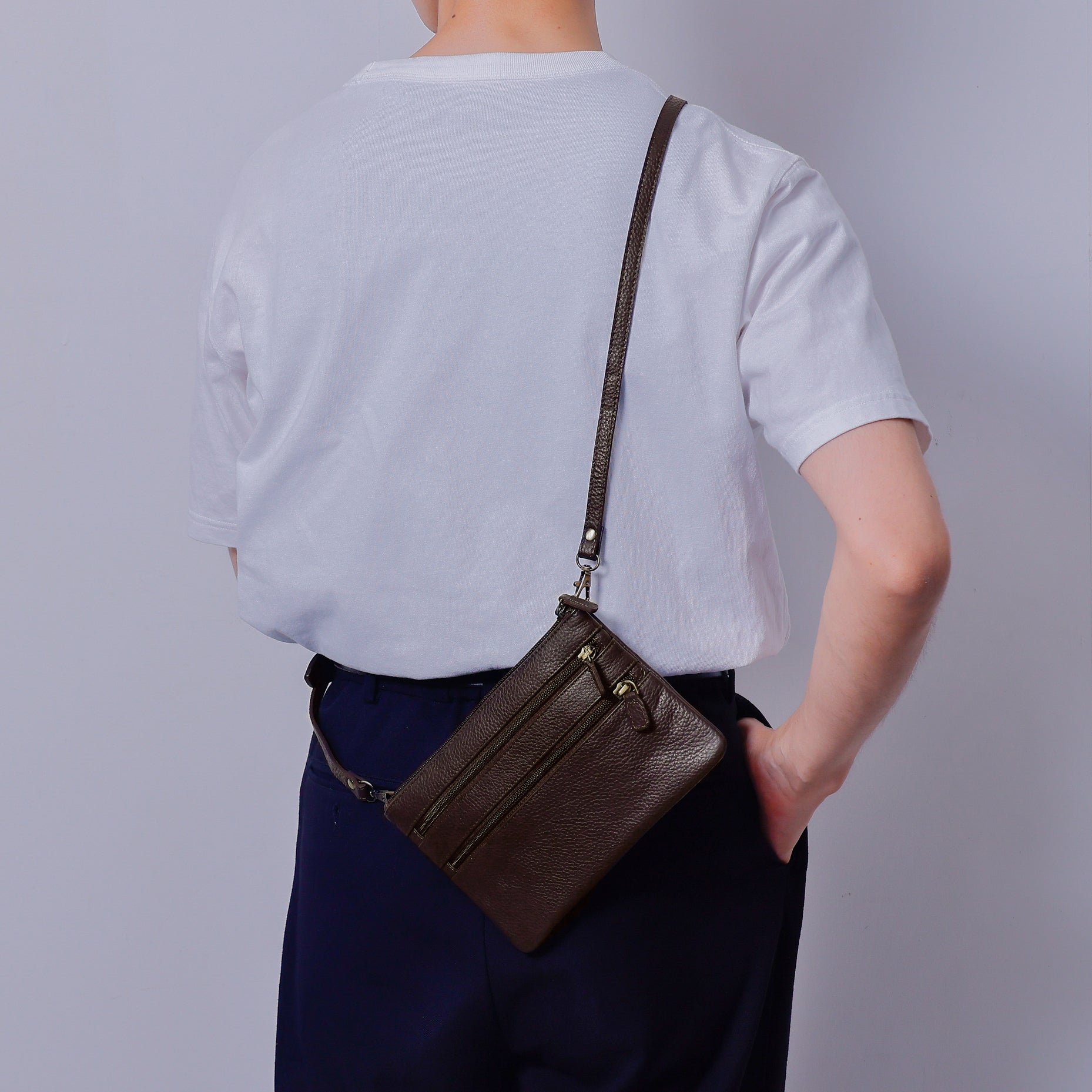 YUTAKURA ショルダーバッグ エンボスレザー Emmel